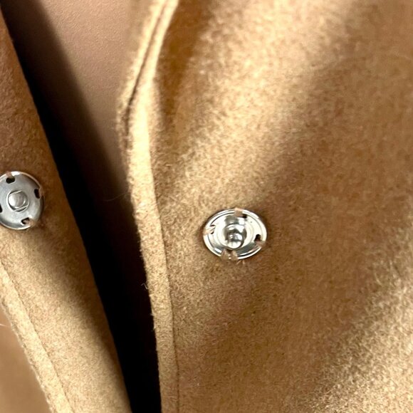 Brave Soul ASOS Camel Brown Wool Blend Dixie Coat 14 Longline Oversized Neutral - Picture 5 of 13